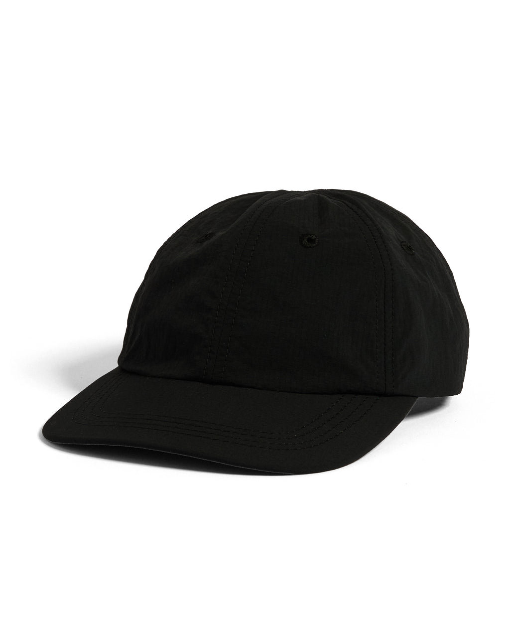 Nylon Cap ~ Black Mini Grid