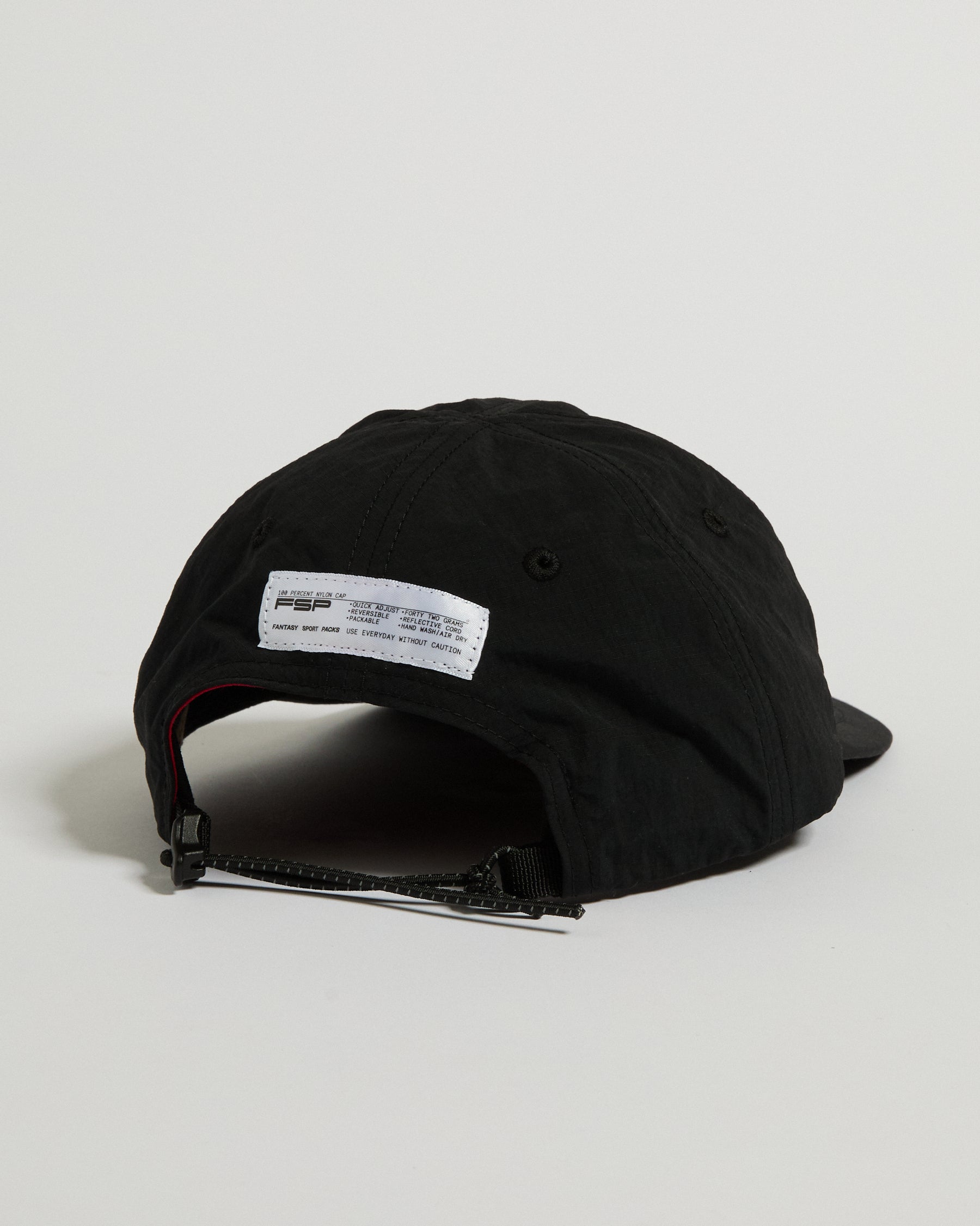 Nylon Cap Black Soft Brim - Hiking Hat - FSP Outdoors