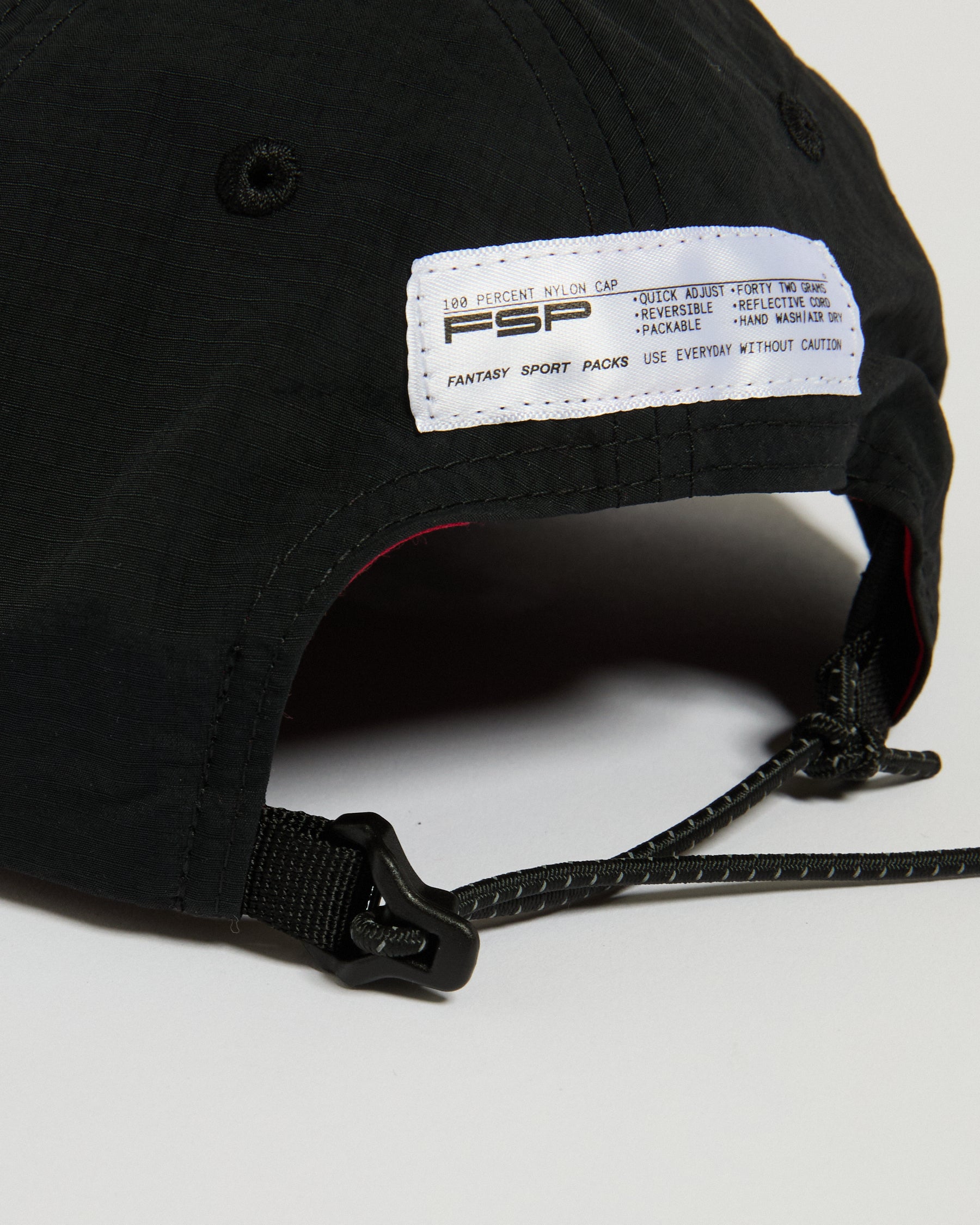 Nylon Cap Black Soft Brim - Hiking Hat - FSP Outdoors